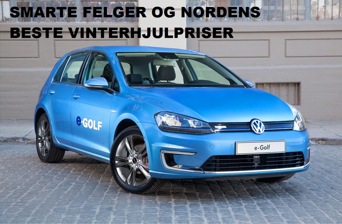 vinterdekk og felger tilbud til E-golf